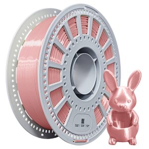 Silk Dual Color PLA Filament 1.75mm, High Speed Metallic 3D Printer Filament, Glossy Smooth Finish, ±0.03mm Accuracy, No Clog Tangle Free AMS Friendly Plastic Spool, 1kg (2.2lbs)