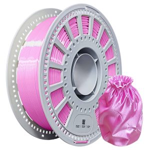 CHING LEUNG Silk PLA Filament 1.75mm, High Speed Metallic 3D Printer Filament, Glossy Smooth Finish, ±0.03mm Accuracy, No Clog Tangle Free AMS Friendly Plastic Spool, 1kg (2.2lbs)