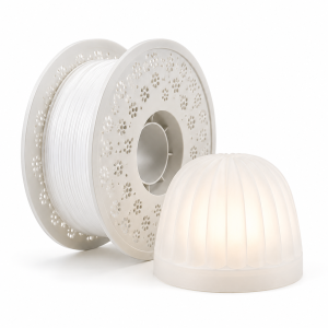 PC Light-Diffusing 3D Printer Filament 1.75mm 1KG, Semi-Transparent White PC Material for LED Diffuser Lamp Shade