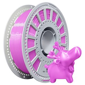 Silk Magenta PLA Filament 1.75mm, High Speed Metallic 3D Printer Filament, Glossy Smooth Finish, ±0.03mm Accuracy, No Clog Tangle Free AMS Friendly Plastic Spool, 1kg (2.2lbs)